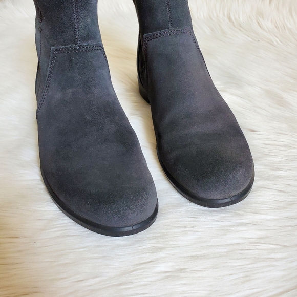 Ecco touch 15 black suede leather boots - Picture 3 of 12